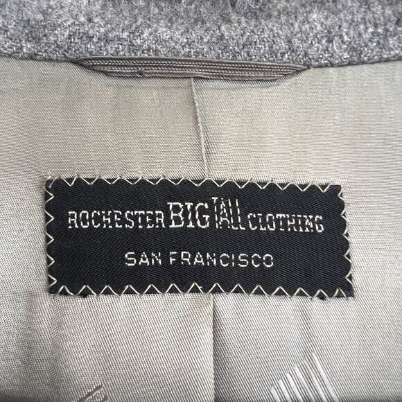 Vintage LANVIN Mens Grey CAMEL HAIR Classic Fit Sport Coat Blazer Jacket Size 48 - Picture 10 of 13